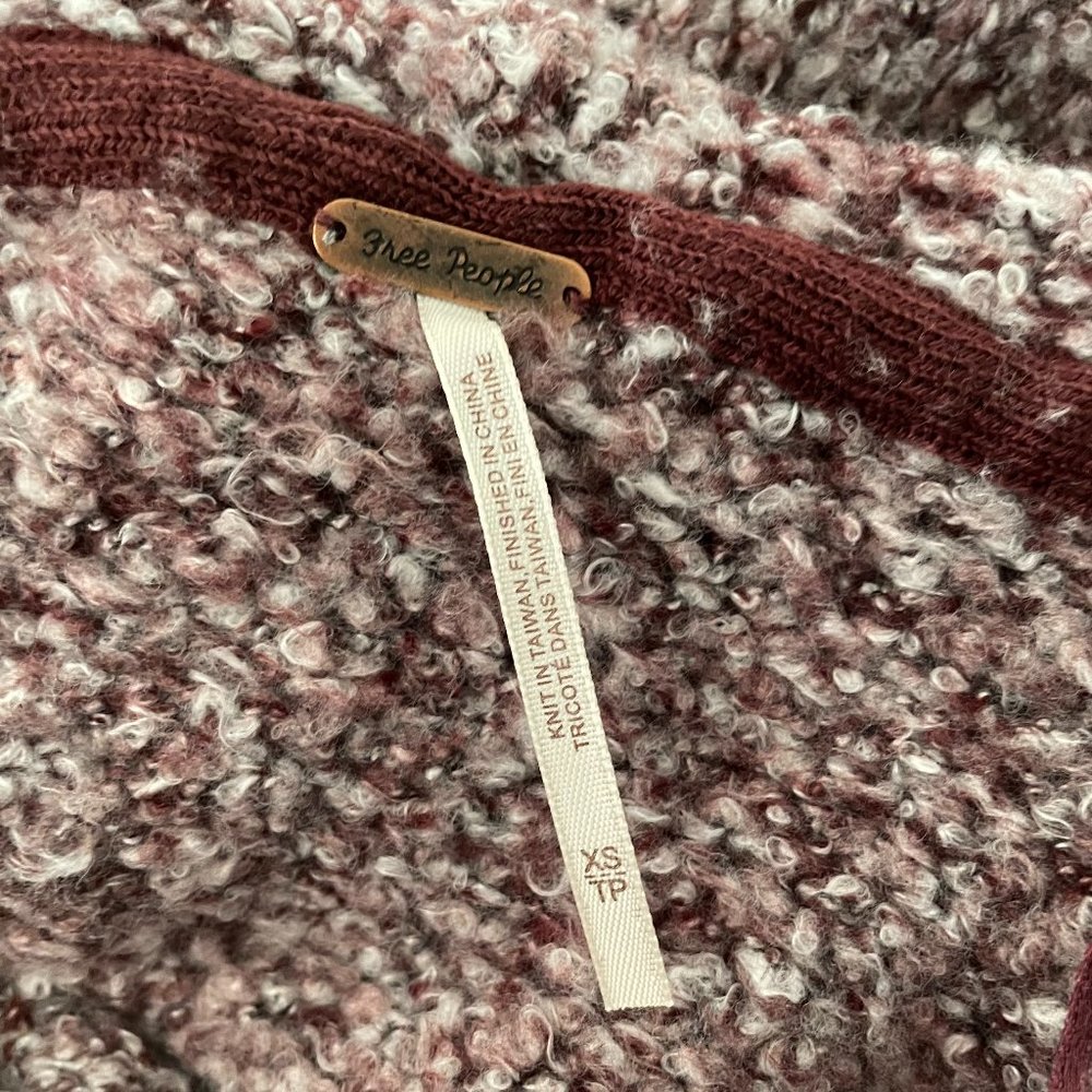 Free People NWT Bittersweet Cropped Cowl Neck Sweater - Picture 4 of 7